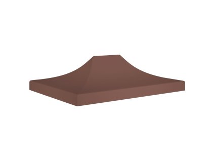 Střecha k party stanu 4 x 3 m hnědá 270 g/m² 315358