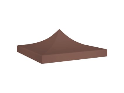 Střecha k party stanu 3 x 3 m hnědá 270 g/m² 315323