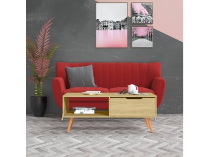 Konferenční stolek dub sonoma 100x49,5x43 cm kompozitní dřevo 326789
