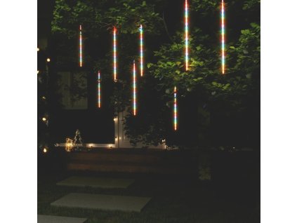 Padající světla 8 ks 50 cm barevná 288 LED dovnitř i ven 328558