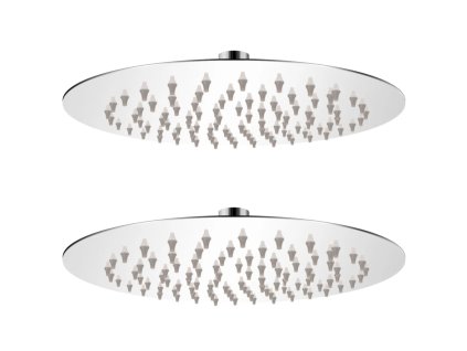 Dešťové sprchové hlavice 2 ks Ø 20 cm nerezová ocel 275934