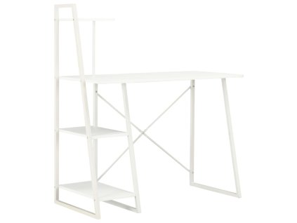 Psací stůl s poličkami bílý 102 x 50 x 117 cm 20282