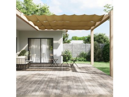 Vertikální markýza béžová 180 x 1 200 cm oxfordská látka 148275