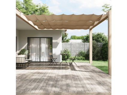 Vertikální markýza taupe 140 x 420 cm oxfordská látka 148411