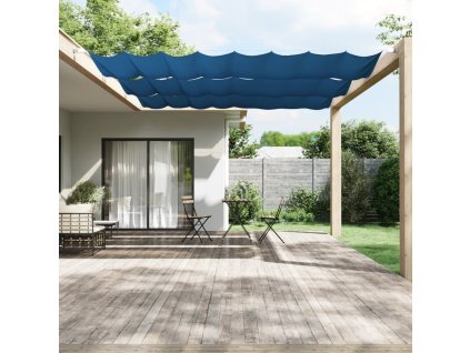 Vertikální markýza modrá 180 x 800 cm oxfordská látka 148469