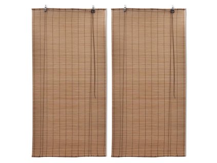 Zatemňovací rolety z bambusu 2 ks 80 x 160 cm hnědé 3057518