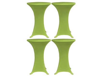 Strečový návlek na stůl 4 ks 70 cm zelený 279088