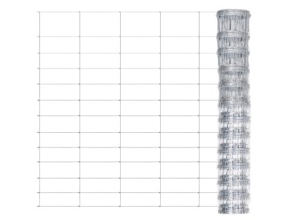 Zahradní plot pozinkovaná ocel 50 x 1,25 m stříbrný 149502