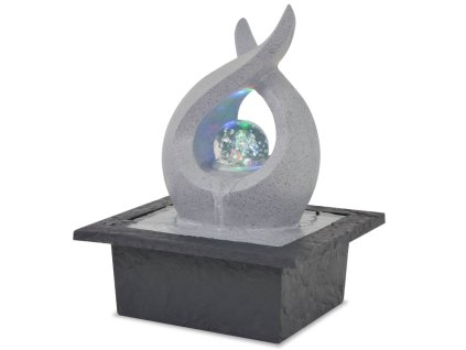 Interiérová fontána s LED osvětlením, polyresin 244288