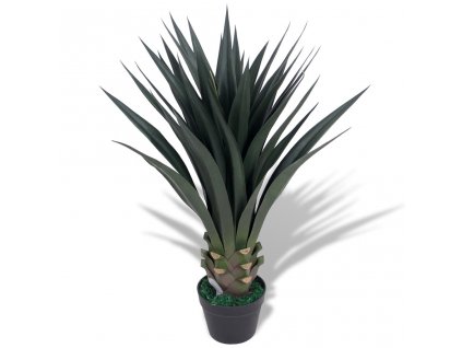 Umělá rostlina juka s květináčem 85 cm zelená 244429