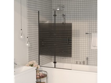 Skládací sprchový kout ESG 80 x 140 cm černý 150740
