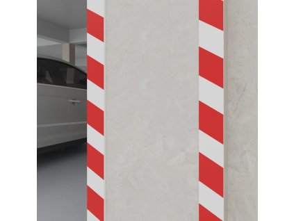 Chrániče stěn 6 ks červenobílé 50 x 20 x 2 cm EVA pěna 153104