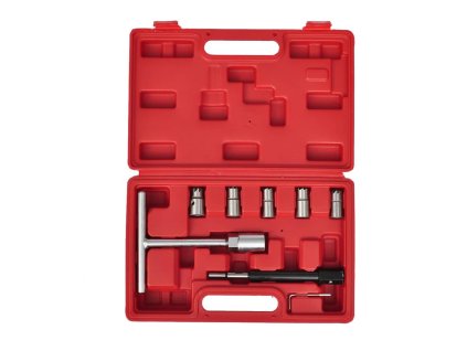 Fréza na opravu a čištění hnízd vstřikovačů diesel motorů, sada 7 ks 210111