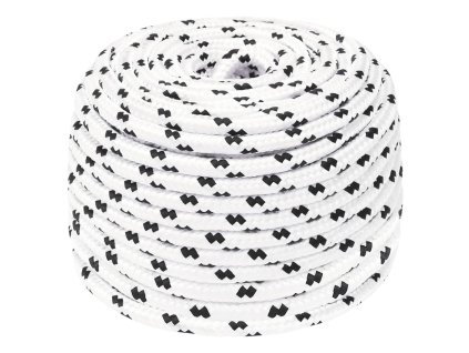 Splétané lodní lano bílé 8 mm x 25 m polyester 152766