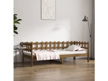 Válenda medově hnědá 80 x 200 cm masivní borovice 820754