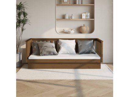 Válenda medově hnědá 80 x 200 cm masivní borové dřevo 821562