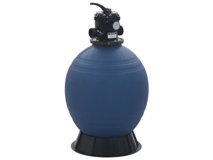 Bazénová písková filtrace se 6polohovým ventilem modrá 560 mm 91727