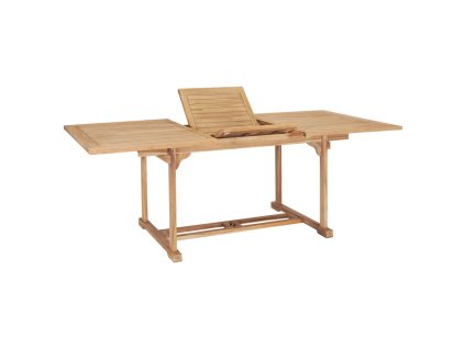 Rozkládací zahradní stůl (150–200) x 100 x 75 cm masivní teak 44674