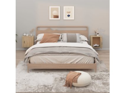 Nástěnné noční stolky 2 ks dub sonoma 50 x 30 x 47 cm 816871