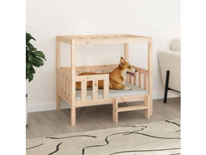 Pelíšek pro psy 95,5x73,5x90 cm masivní borovice 822382