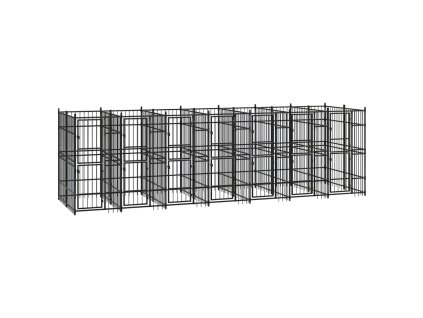 Venkovní psí kotec ocel 12,9 m² 3097942