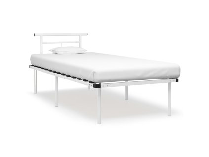 Rám postele bílý kov 90 x 200 cm 324821