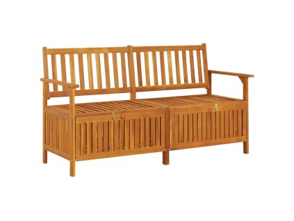 Úložná lavice 148 cm masivní akáciové dřevo 316743