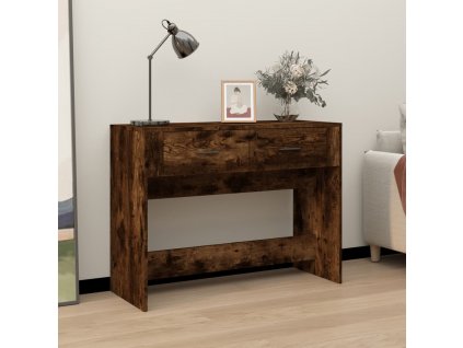 Konzolový stolek kouřový dub 100 x 39 x 75 cm kompozitní dřevo