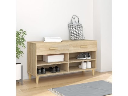 Botník dub sonoma 102 x 35 x 55 cm kompozitní dřevo 812819