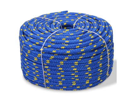 Námořní lodní lano z polypropylenu 14 mm 250 m modré 143828