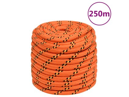 Lodní lano oranžové 16 mm 250 m polypropylen 152681
