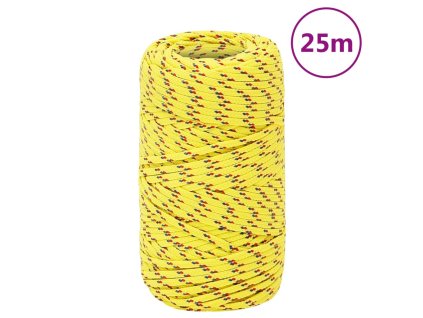 Lodní lano žluté 2 mm 25 m polypropylen 152582