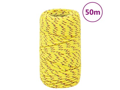 Lodní lano žluté 2 mm 50 m polypropylen 152583