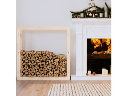 Stojan na dřevo 100x25x100 cm masivní borovice 822422
