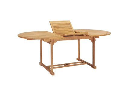 Rozkládací zahradní stůl (150–200) x 100 x 75 cm masivní teak 44675