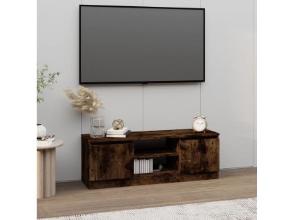TV skříňka s dvířky kouřový dub 102 x 30 x 36 cm 823355