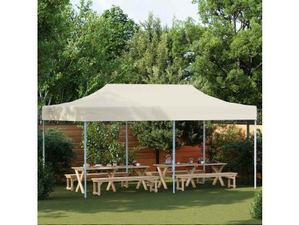 Rozkládací stan nůžkový 3 x 6 m krémově bílý 42507