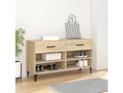 Botník dub sonoma 102 x 35 x 55 cm kompozitní dřevo 812828