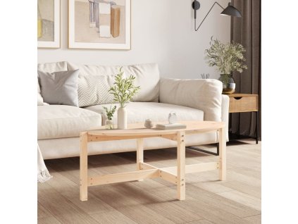 Konferenční stolek 118 x 63 x 45 cm masivní borové dřevo 822317