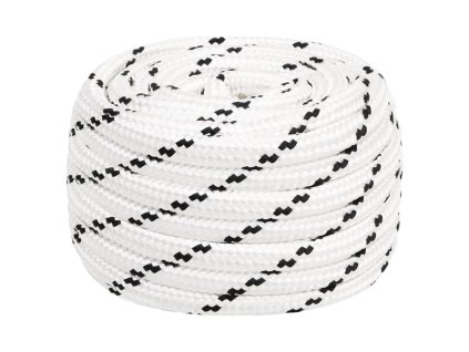 Splétané lodní lano bílé 18 mm x 25 m polyester 152786