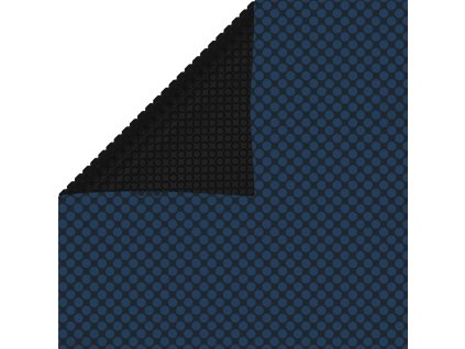 Plovoucí PE solární plachta na bazén 450 x 220 cm černo-modrá 92983