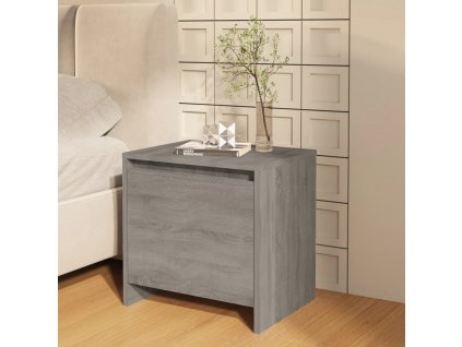 Noční stolek šedý sonoma 45 x 34 x 44,5 cm kompozitní dřevo
