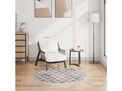 Koberec pratelný ⌀ 120 cm vícebarevný protiskluzový 337981
