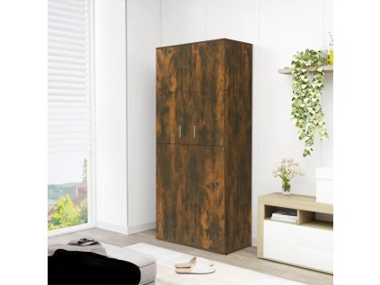 Botník kouřový dub 80 x 39 x 178 cm kompozitní dřevo 815531