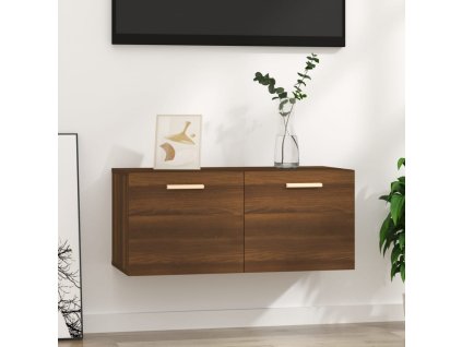 Nástěnné skříňka hnědý dub 80x35x36,5 cm kompozitní dřevo 817605