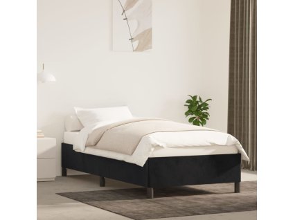 Rám postele černá 90 x 200 cm samet 347302