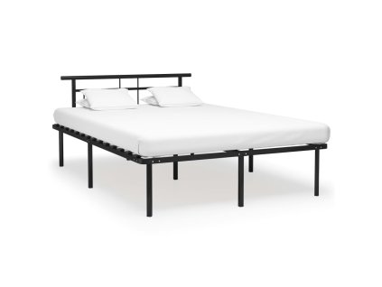 Rám postele černý kov 160 x 200 cm 324832