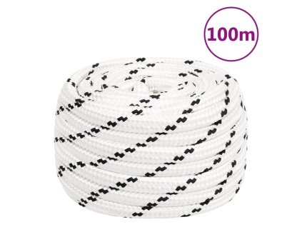 Pracovní lano bílé 16 mm 100 m polyester 152785