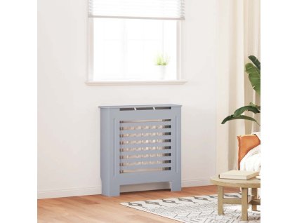 Kryt na radiátor MDF šedý 78 cm 325565