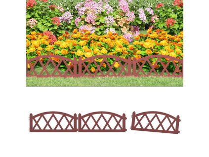 Travní lem 17 ks červený 10 m PP 318296